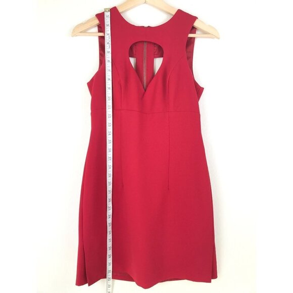 BCBG Generation Red Cut-Out Mini Dress Size 2 - Picture 12 of 16